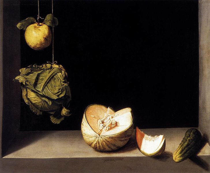 Juan Sanchez Cotan Melone und Gurke